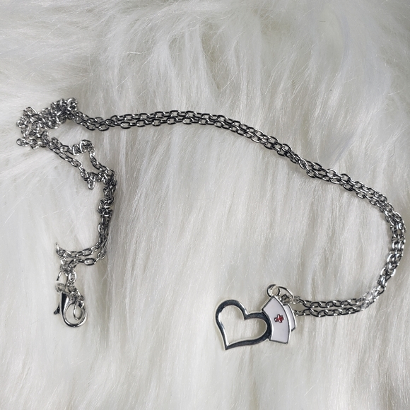 Jewelry - Nurse Hat Heart Necklace